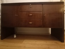 Anrichte mit Marmorplatte 2 Türen 3 Schubladen Abschließbar 50er / 60er Buffet