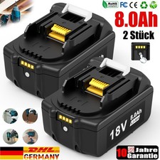 2X 8,0Ah für Makita Akku 18V