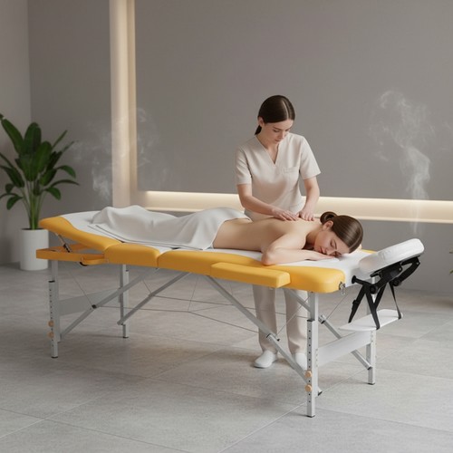 Aluminium zonen massageliege - 3,