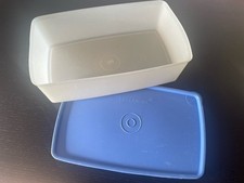 TUPPERWARE 1 Gefrierbehälter Gefrierdose 1,3 L blauer Deckel
