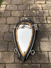 Altes antikes Kuhkummet Kuhhalfter Pferdekummet Dekoration Spiegel Eisenbeschlag