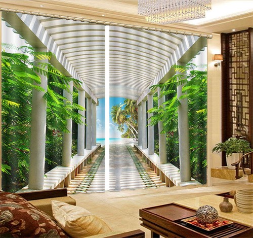 Kokosnuss palmenpromenade - kokosnuss, 3d