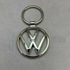 Original VW Schlüsselanhänger Metall neues Logo 3,5cm Silber 000087010BN