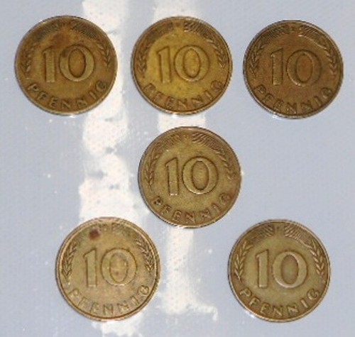 Pfennig münzen 1950 - münzen,