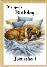 Geburtstagskarte Boxer Hund