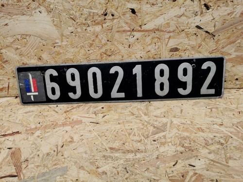 Altes nummernschild frankreich - altes,