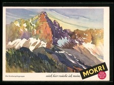 Ansichtskarte Werbekarte Mokri Tabak, Landschaft der Krottenspitzgruppe 