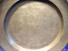 Zinn Teller Ø 37cm Punze