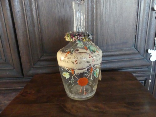 Antike biedermeier weinflasche - antike,