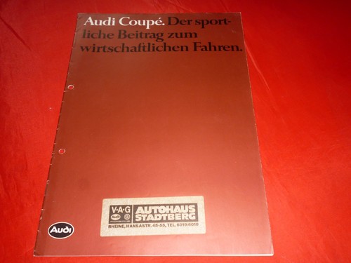 Audi coupe gt prospekt - coupe, gl