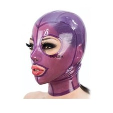 Latex Gummi Kapuze transparent