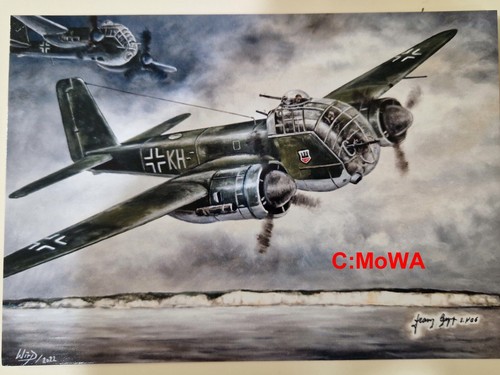 Postkarte luftwaffe - postkarte(ju-188),,