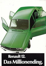 RENAULT 12 R12 Limousine Youngtimer Prospekt Brochure 6
