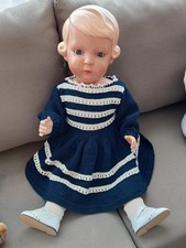 ALTE Schildkröt Puppe Inge 64 cm Celluloid WEIHNACHTEN