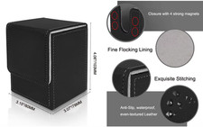 Schwarze Deckbox für 100+ TCG