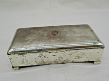 Alte versilbert Dose Stiftdose