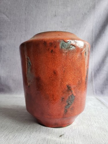 Mid century fat lava vase - mid,
