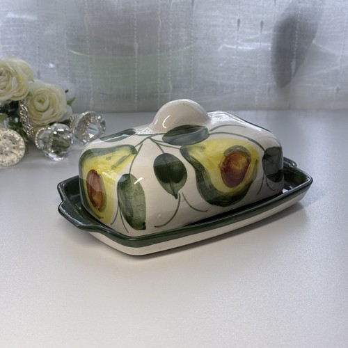Keramik butterdose avocado - keramik,