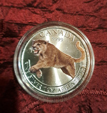 Kanada 2016 5 Dollars "Canadian Wildlife - Puma" 1Oz Feinsilber 9999