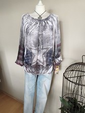 Bluse bunt Chiffon Italy 42