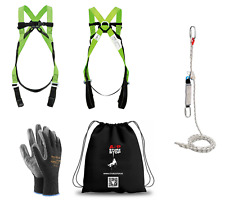 Auffangset Dachdecker Set Auffanggurt Auffanggerät Seil 10m Fallschutz Gewerbe