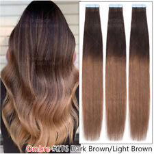 60 Stück Tape In Remy Echthaar Human Hair Extensions Haarverlängerung Dick Blond