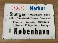 Zuglaufschild tee merkur - zuglaufschild,