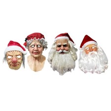 Weihnachtsmaske aus latex mit - weihnachtsmaske,