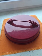 Kabinett Friseurhandspiegel ca. 25 cm rot