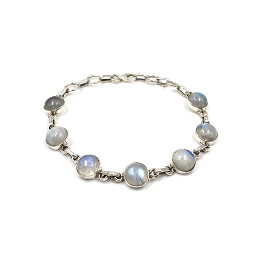 925 silber mondstein armband - 925,