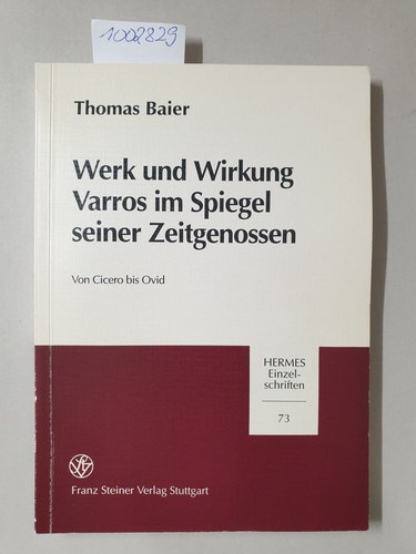 Werk und wirkung varros - werk,