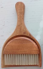 oliv-act Tischkehrset Kehrgarnitur Schaufel Besen Massivholz Haushaltsauflösung