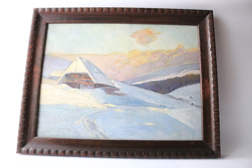 ölgemälde winterlandschaft - Ölgemälde, "winterlandschaft