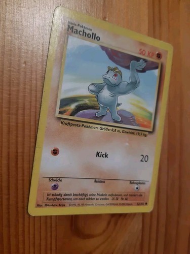 Pokemonkarte machollo 1995 - pokemonkarte,