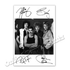 Queen Band - Freddie Mercury, Brian May, Roger Taylor und John Deacon Autogramm²