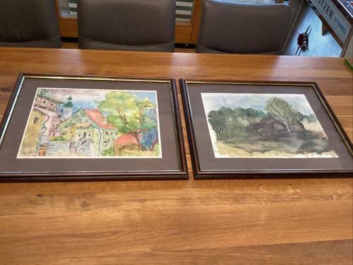 Aquarelle stück gerahmt - aquarelle,,