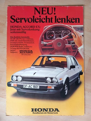 Honda accord werbetafeln - accord, ex