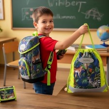 JojoBag Schulranzen Set Jungle