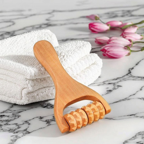 Massageroller aus holz - massageroller, mit