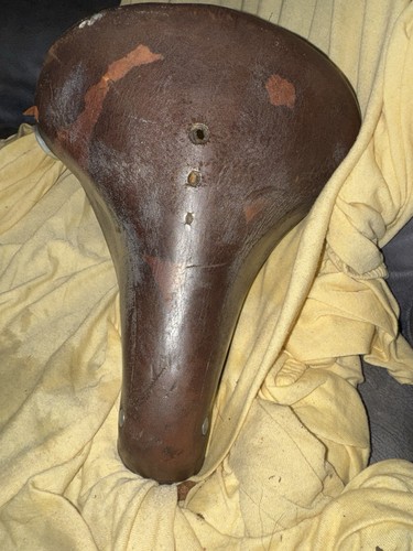 Antiker wittkop leder sattel - antiker,