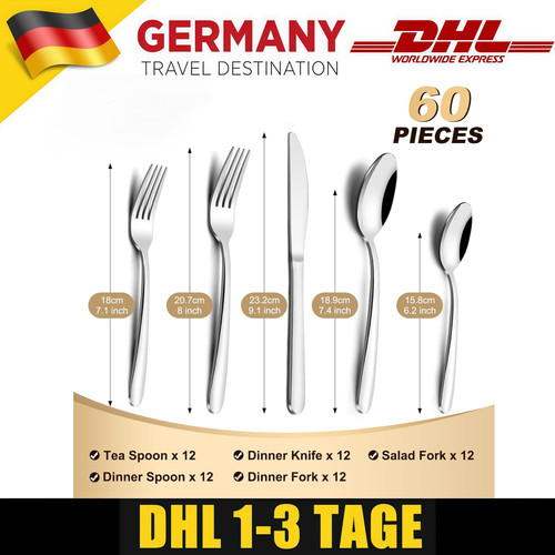 Besteckset aus edelstahl - edelstahl, für