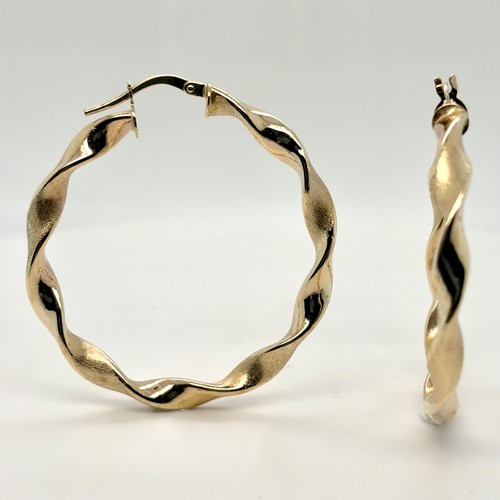 Creolen 585 gelbgold gedreht - creolen,