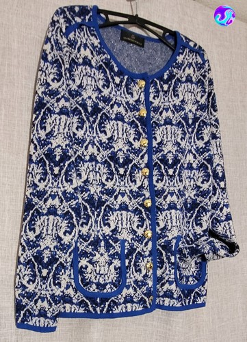 Strickjacke*royal*blau*Gr.34*A
