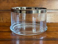 EDZARD Glasschale / Bonbonglas Vigo mit Platinrand - groß