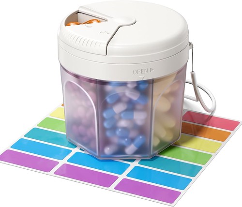 Tablettenbox tage rund - 7, tage,rund