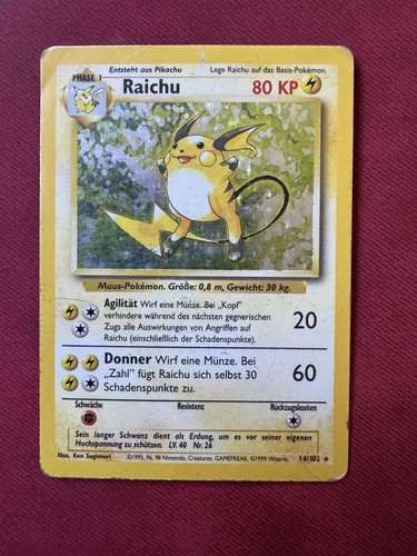 Raichu base set - raichu, (14/102)