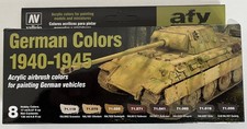 brandneu Vallejo Farb-Set, German Colors 1940-1945, 8x17ml Artikel 71206