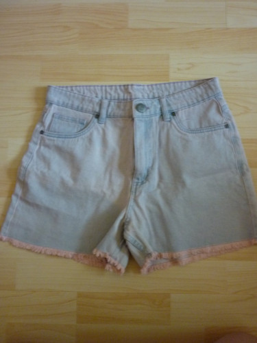 Jeans short hellblau - in, hellblau/rosa