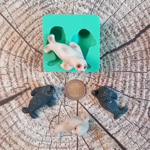 Silikonform robbe seehund - robbe, /