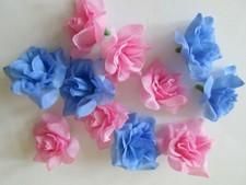 20 ROSENKÖPFE 4-4,5cm *FARBWAHL* Kunstblumen Advents Kranz Deko Weihnacht